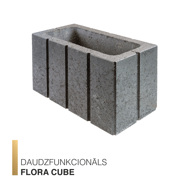 Daudzfunkcionāls betona bloks dārza labiekārtošanai FLORA CUBE – izcili piemērots stāvu nogāžu vai sienu…
