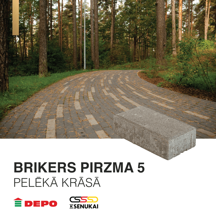 Meklē klasisko Brikers Pirzma 5 bruģi pelēkā krāsā, bet nevari to atrast mūsu katalogā?…