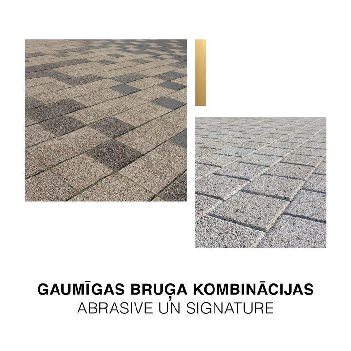 Brikers piedāvājumā ir dažādi bruģa virsmas apdares veidi. Divi no tiem: Abrasive – bruģis,…
