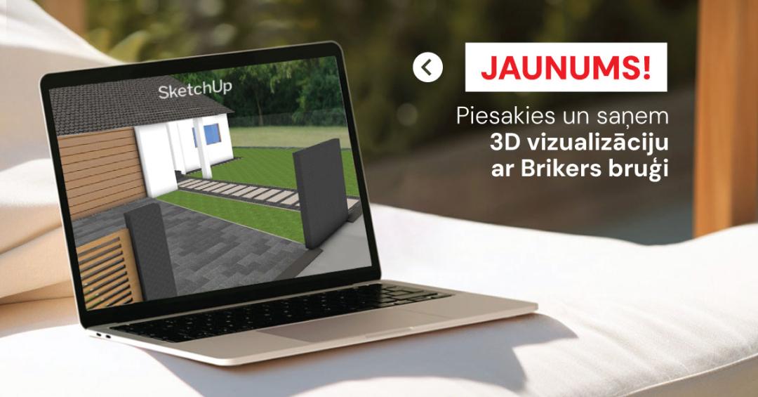 Ar mūsu SketchUp vizualizāciju Tu varēsi pārskatāmi un reālistiski ieraudzīt, kā izskatīsies Tavs topošais pagalms. Izvēlies no visa mūsu bruģakmens sortimenta – dažādas krāsas, formas un apdares. Tas palīdzēs izvairīties no pārpratumiem un nodrošinās, ka gala rezultāts atbildīs tieši Tavām vēlmēm.