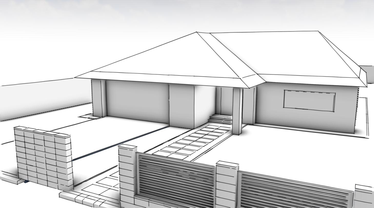 SketchUp 3D vizualizācija