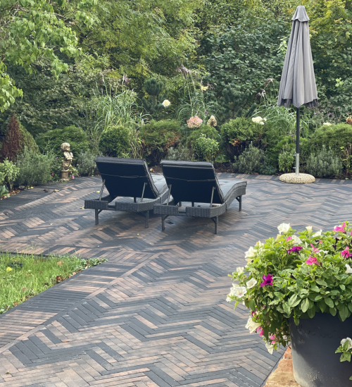 Barons 360 comfort copper (Colormix), Kerbstone 8 black