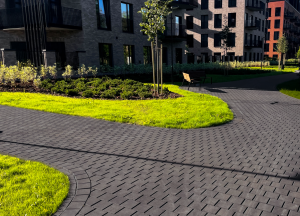 DEKOR 150 MODERN BLACK + KERBSTONE 8 BLACK