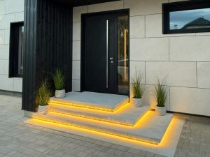 DEKOR 600 MODERN WHITE MARBLE AND MITAVA MOSAIC 6 COMFORT GREY